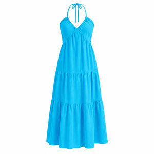Halter Tie-Back Maxi Dress WHD0606064