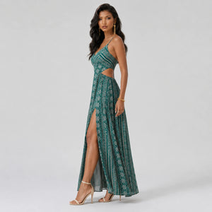 Boho Slit Maxi Dress WHD0606066