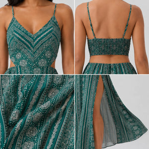 Boho Slit Maxi Dress WHD0606066