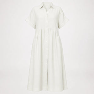 Striped Button Shirt Dress WHD0606069