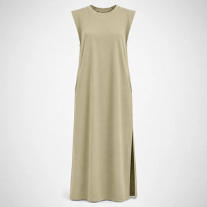 Sleeveless Side Slit Maxi Dress WHD0606080
