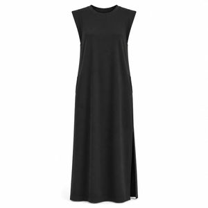 Sleeveless Side Slit Maxi Dress WHD0606080