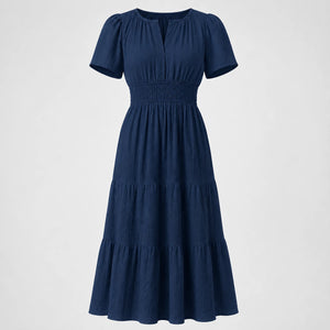 Tiered Smocked Midi Dress WHD0606082