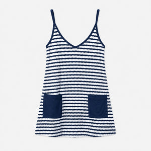 Striped Pocket Tank Dress WHD0606088