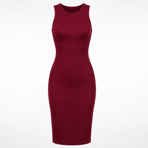 Sleeveless Bodycon Midi Dress WHD0606089