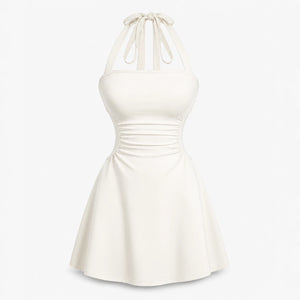 Halter Ruched Mini Dress WHD0606090