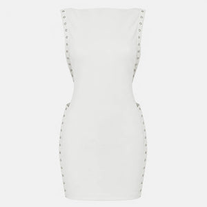 Studded Cutout Mini Dress WHD0606092