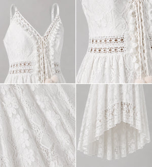 Lace V-Neck Maxi Dress WHD0606097