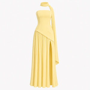 Strapless Colorblock Maxi Dress WHD0606102