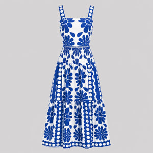 Floral Smocked Maxi Dress WHD0606112