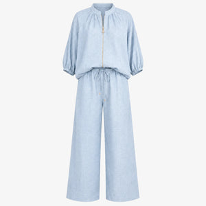 Zip Front Wide Leg Set WHD0606133