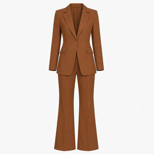Yellow Tailored Suit Set WHD0606134