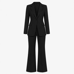 Yellow Tailored Suit Set WHD0606134