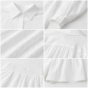 Textured Shirt Shorts Set WHD0606136