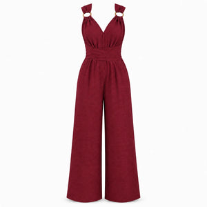 Open Back Wide Leg Jumpsuit WHD0606154
