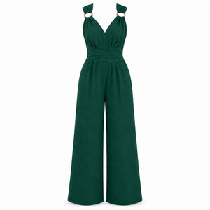 Open Back Wide Leg Jumpsuit WHD0606154