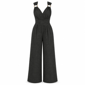 Open Back Wide Leg Jumpsuit WHD0606154