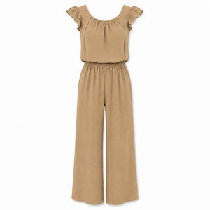 Ruffle Sleeve Wide Leg Jumpsuit WHD0606155