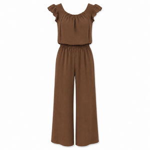 Ruffle Sleeve Wide Leg Jumpsuit WHD0606155