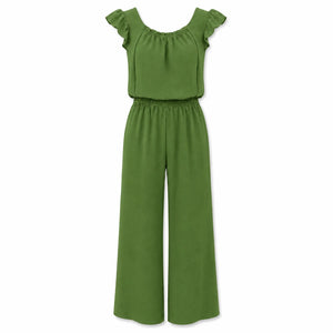 Ruffle Sleeve Wide Leg Jumpsuit WHD0606155