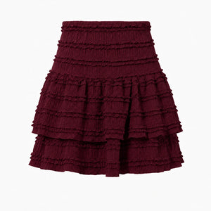 Tiered Ruffle Mini Skirt WHD0606168