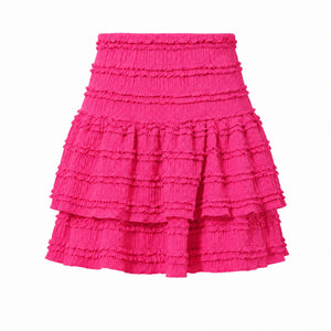 Tiered Ruffle Mini Skirt WHD0606168