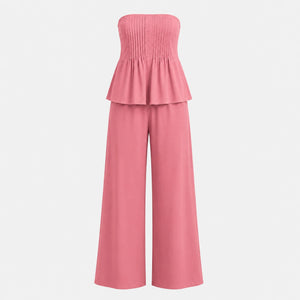 Smocked Crop Maxi Set WHD0606174