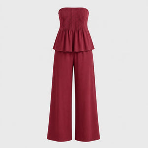 Smocked Crop Maxi Set WHD0606174