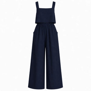 Square Neck Wide Leg Jumpsuit WHD0606175