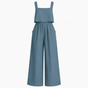 Square Neck Wide Leg Jumpsuit WHD0606175