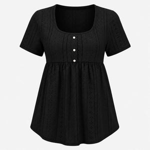 Eyelet Babydoll Tunic Top WHD0606185