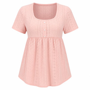 Eyelet Babydoll Tunic Top WHD0606185