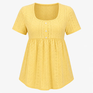 Eyelet Babydoll Tunic Top WHD0606185