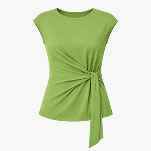 Twist Waist Sleeveless Top WHD0606188