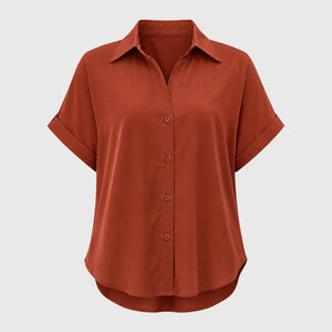 Relaxed Button Front Shirt WHD0606189
