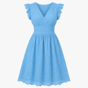 Eyelet Smocked Midi Dress WHD0606196