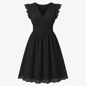 Eyelet Smocked Midi Dress WHD0606196