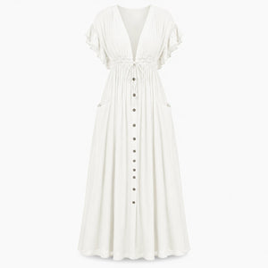 Ruffle Sleeve Maxi Dress WHD0606198