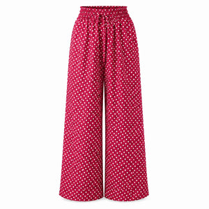 Polka Dot Wide Leg Pants WHD0606204