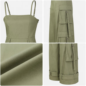 Cargo Wide Leg Jumpsuit WHD0606215