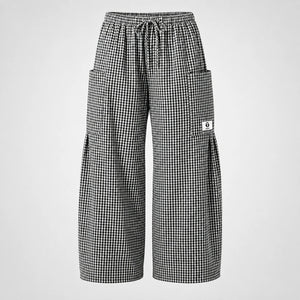 Gingham Wide Leg Pants WHD0606237