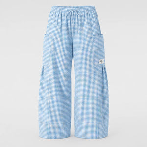 Gingham Wide Leg Pants WHD0606237