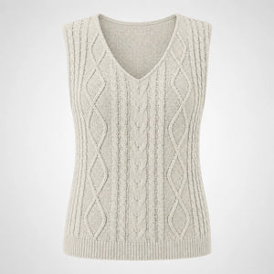 Cable Knit Sleeveless Top WHD0606261