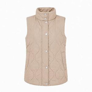 Olive Quilted Snap Vest WHD0606262