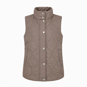 Olive Quilted Snap Vest WHD0606262