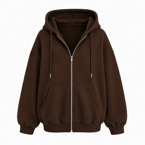 Oversized Zip Hoodie Jacket WHD0606273
