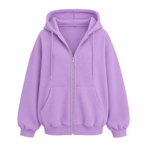 Oversized Zip Hoodie Jacket WHD0606273