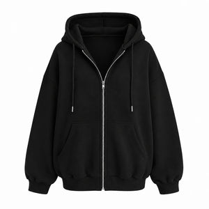 Oversized Zip Hoodie Jacket WHD0606273