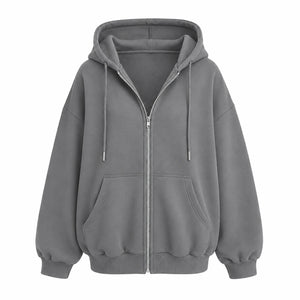 Oversized Zip Hoodie Jacket WHD0606273
