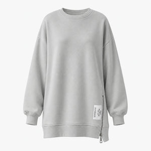 Side Zip Oversized Sweatshirt WHD0606275